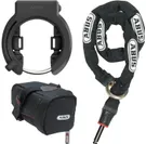 Abus Ringlås 6950M X-PLUS GRANIT m/kätting och väska Svart